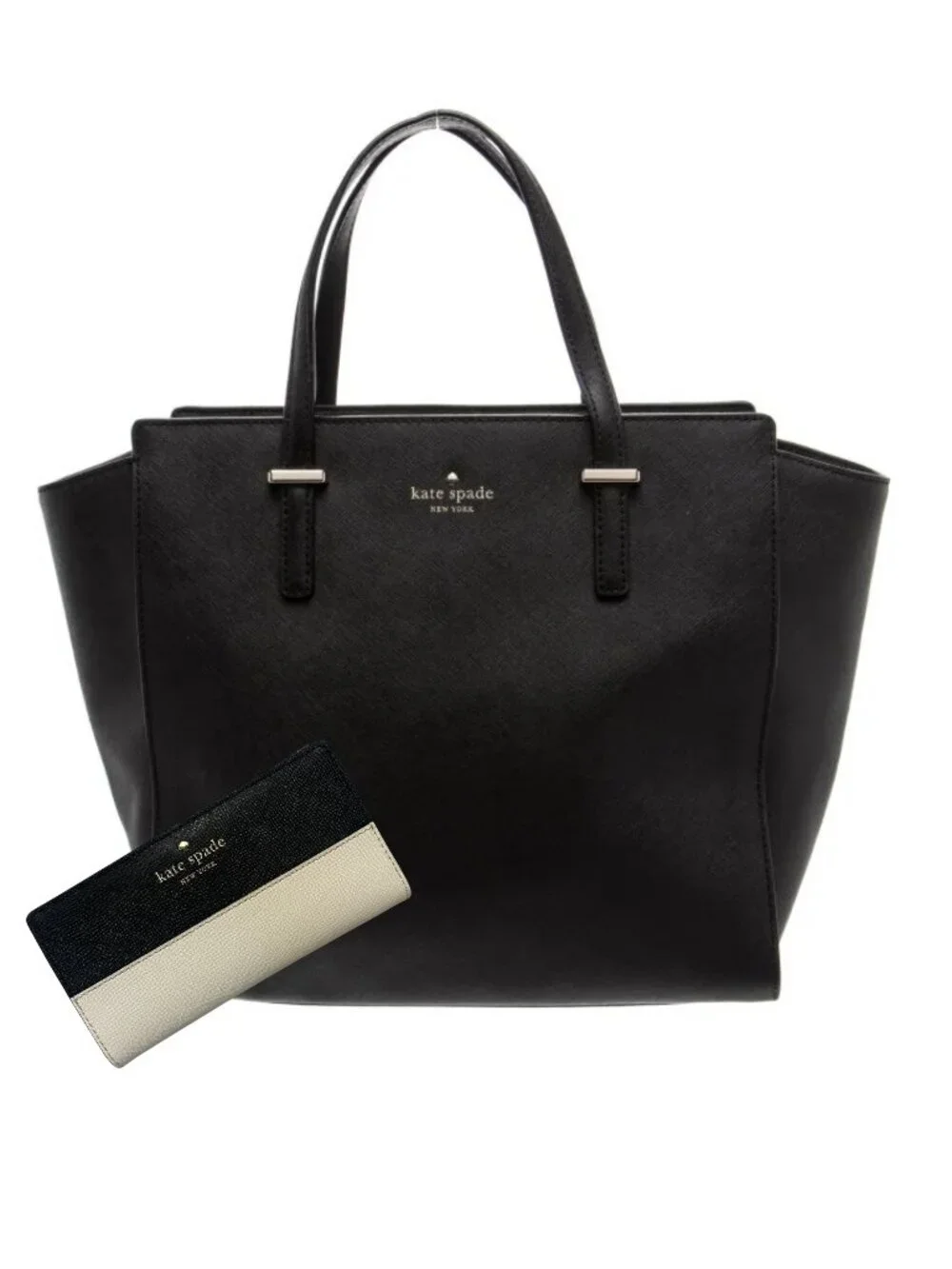Kate Spade New York Women Saffiano Leather Top Handle bag With Wallet Combo Set
